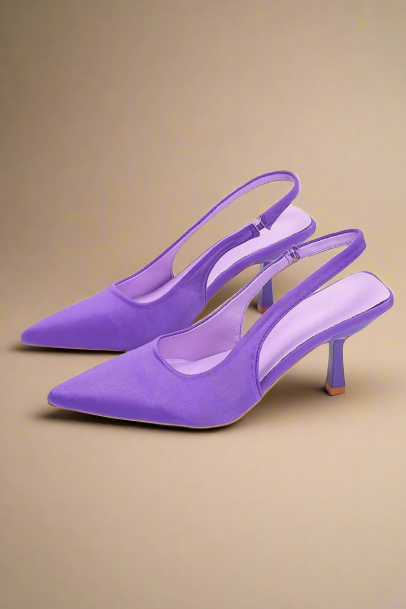 Vegan Leather Point Toe Pumps