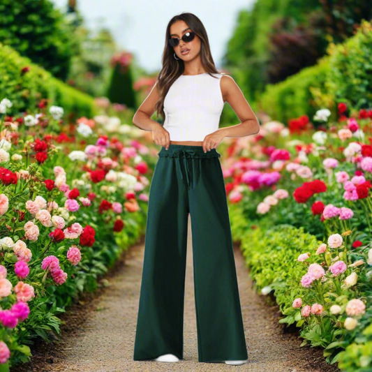 High Waist Wide Leg Pants
