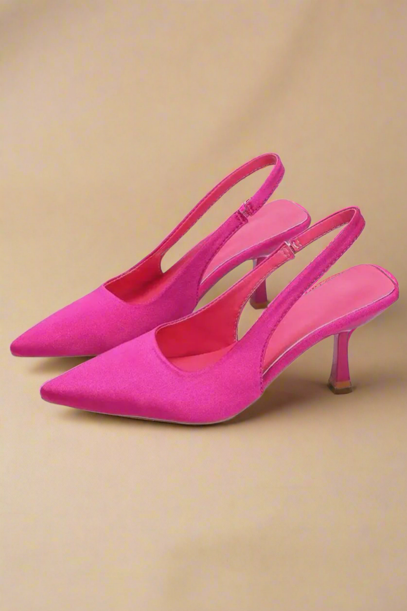 Vegan Leather Point Toe Pumps