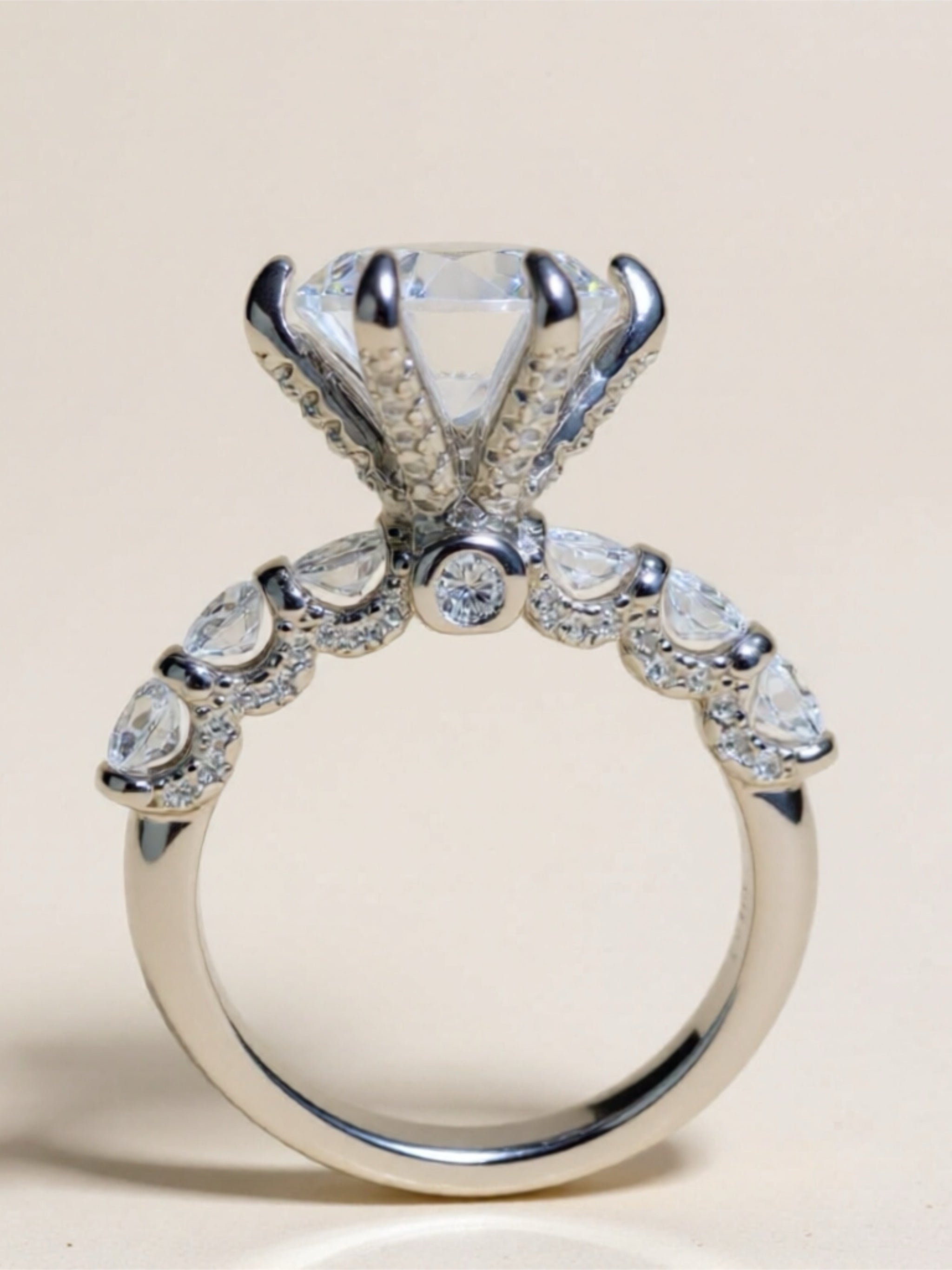 3 Carat Moissanite 925 Sterling Silver Ring