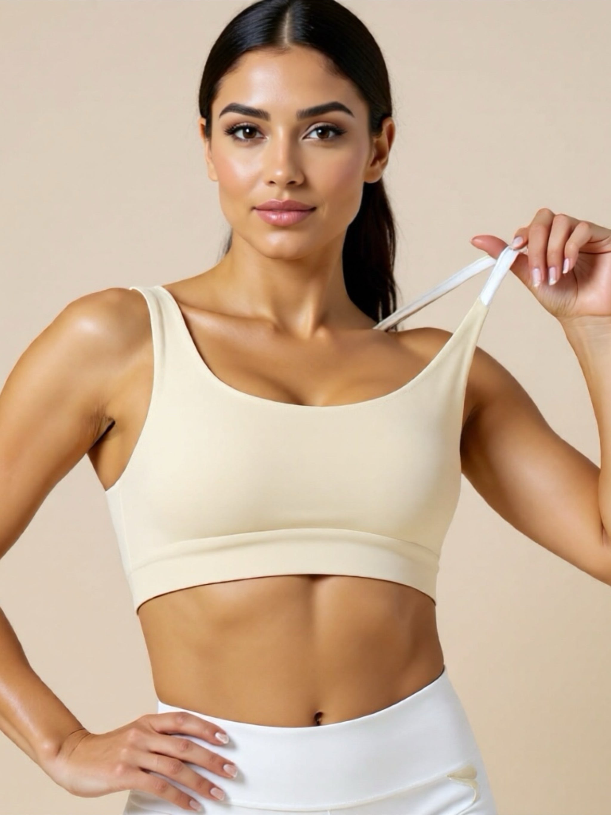 Color Contrast Sports Bra