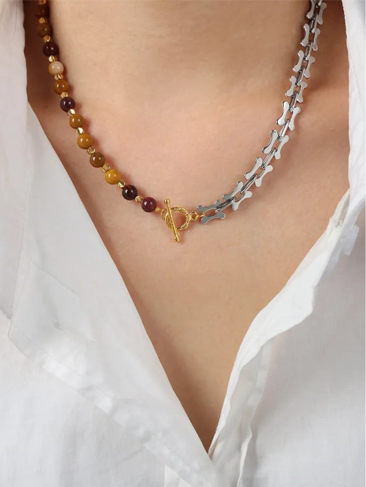 Titanium Steel Stone Necklace