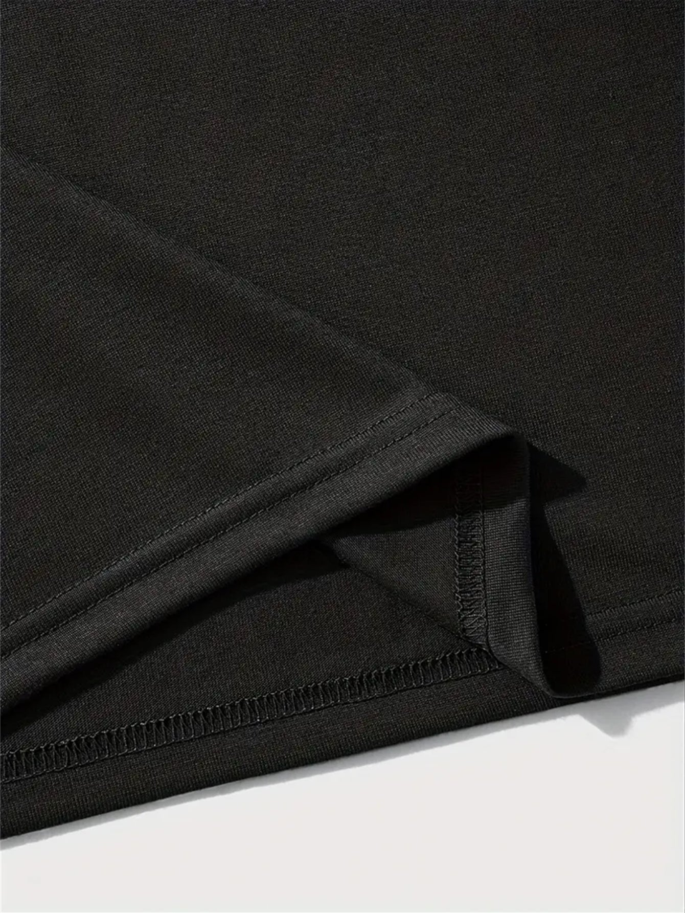 Black Round Neck T-Shirt