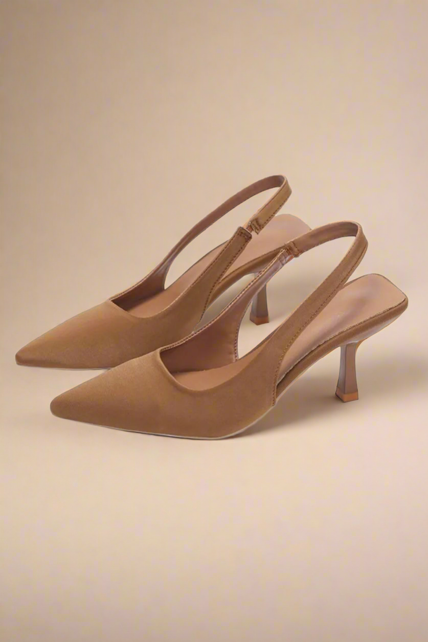 Vegan Leather Point Toe Pumps