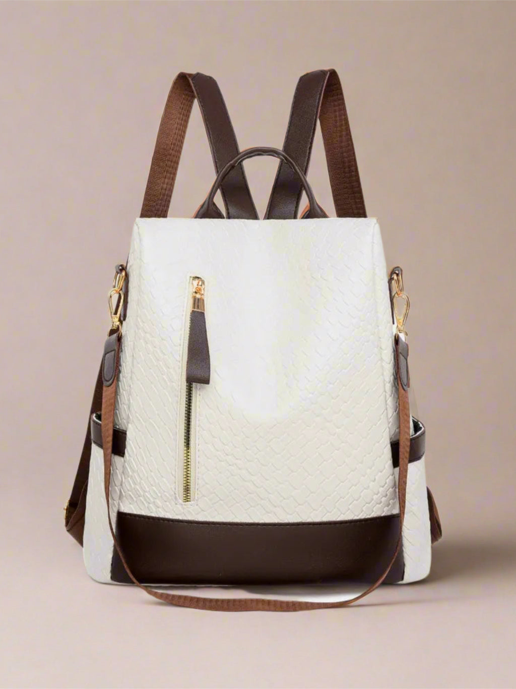 Vegan Leather Backpack Bag