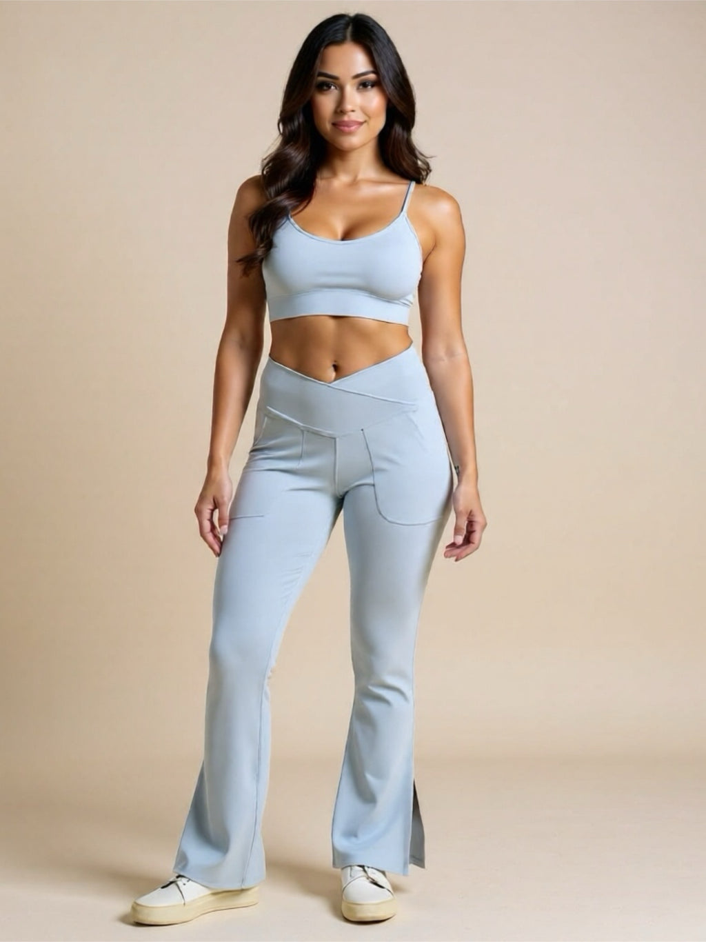 High Waist Slit Side Yoga Pants