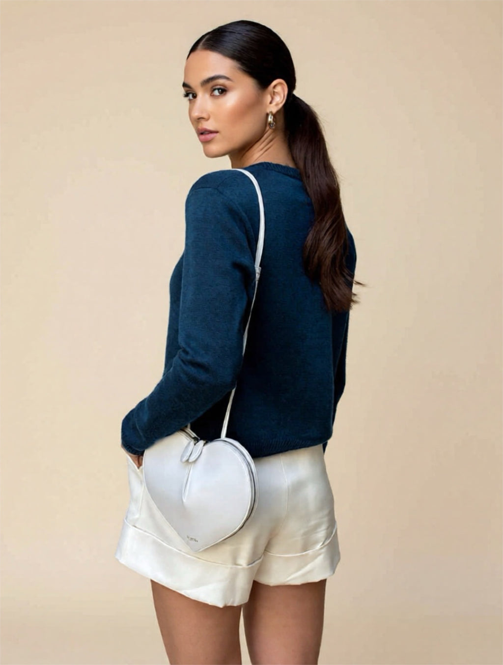 Navy Button-Down Knit Cardigan