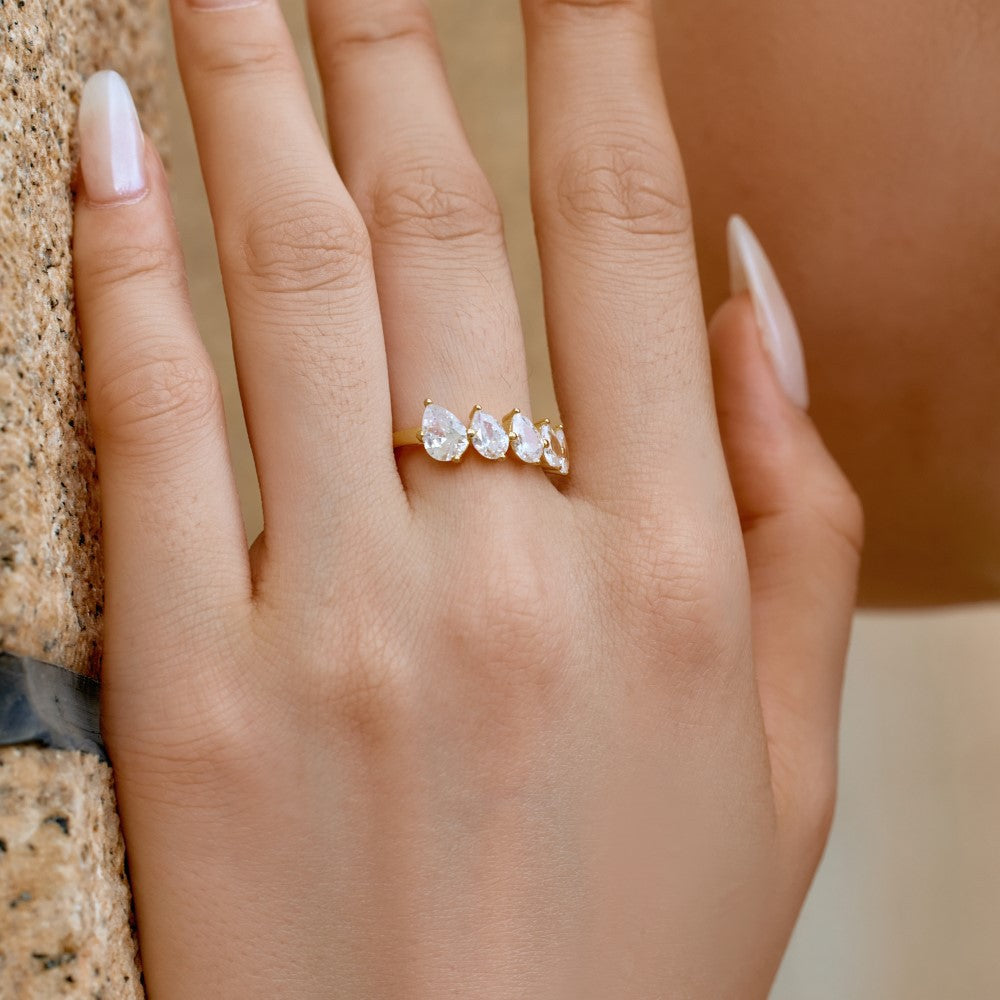 Sterling Silver Ring with CZ Accents