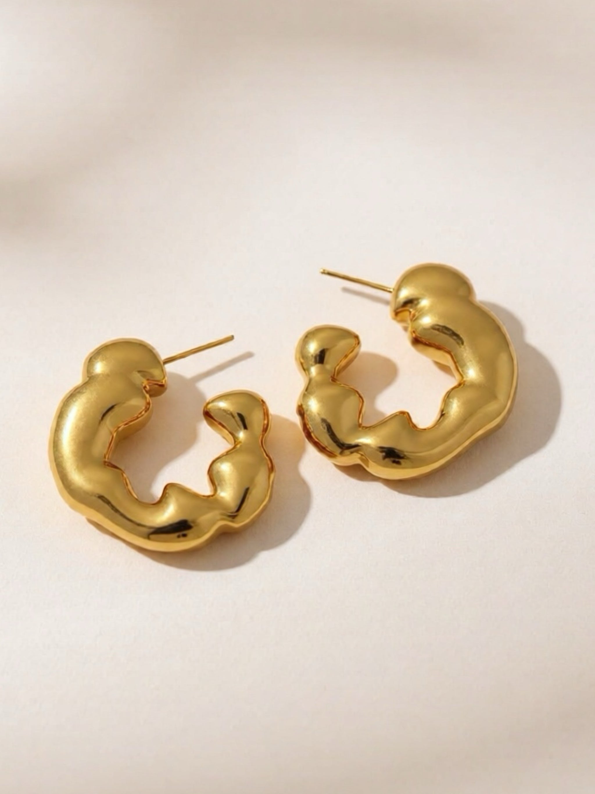 Stainless Steel C-Hoop Earrings