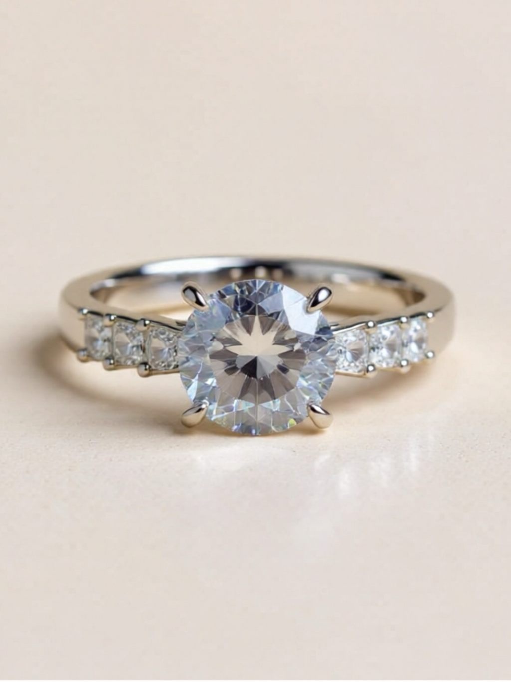 3 Carat Moissanite 925 Sterling Silver Ring