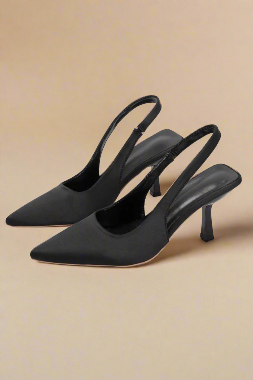 Vegan Leather Point Toe Pumps