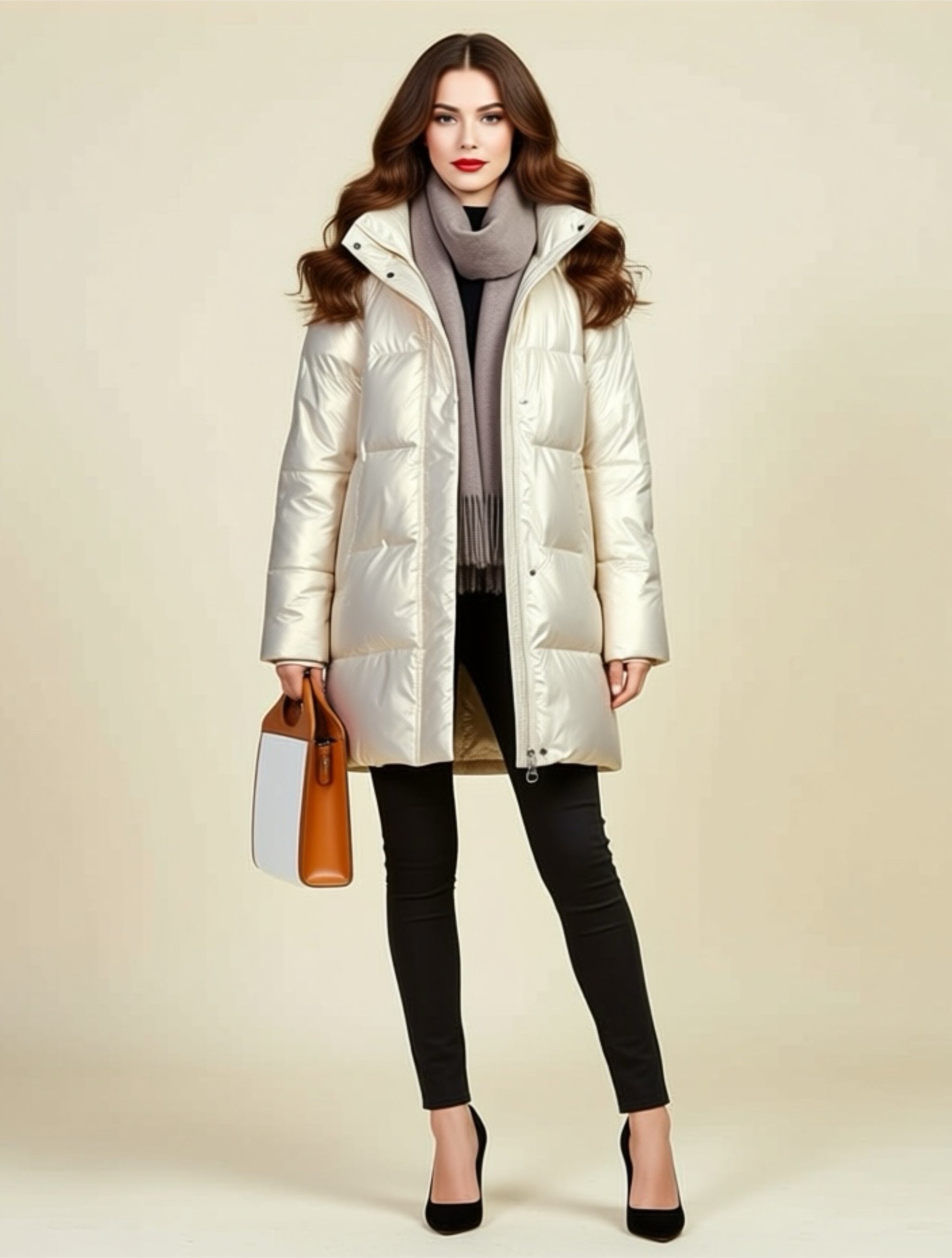 Faux Fur Collar Puffer Jacket