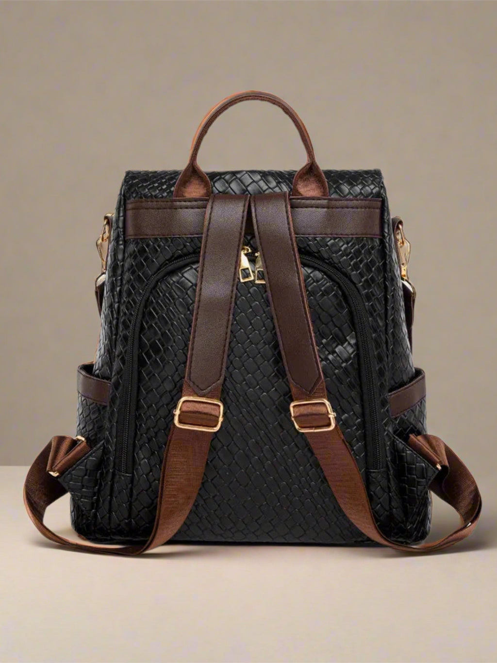 Vegan Leather Backpack Bag