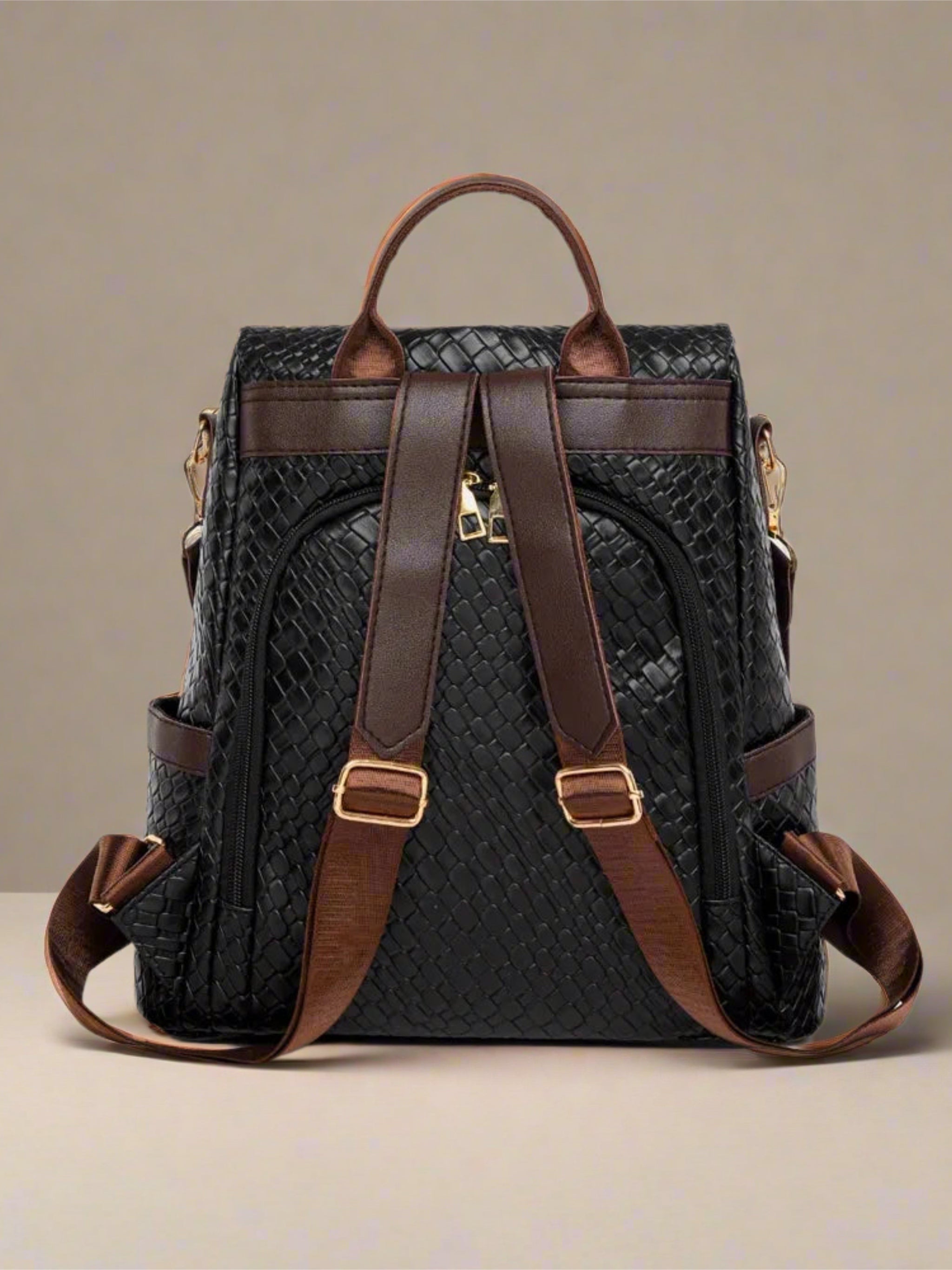 Vegan Leather Backpack Bag