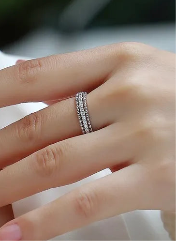 Moissanite 925 Sterling Silver Ring
