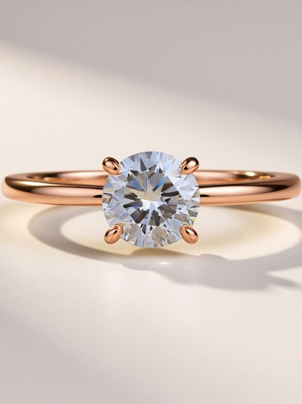 Carat Moissanite Solitaire Engagement Ring