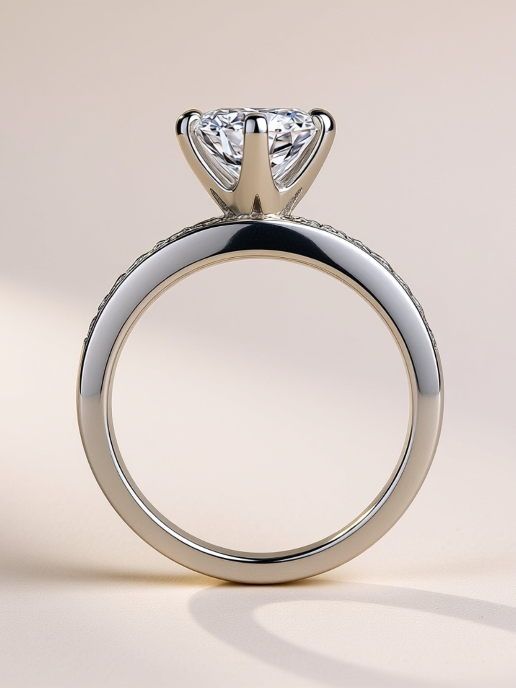 S925 Platinum‑Plated 3‑Piece Bridal Set
