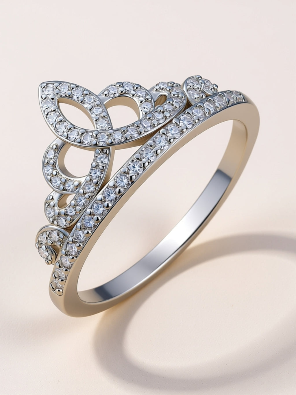 S925 Tiara Moissanite Ring