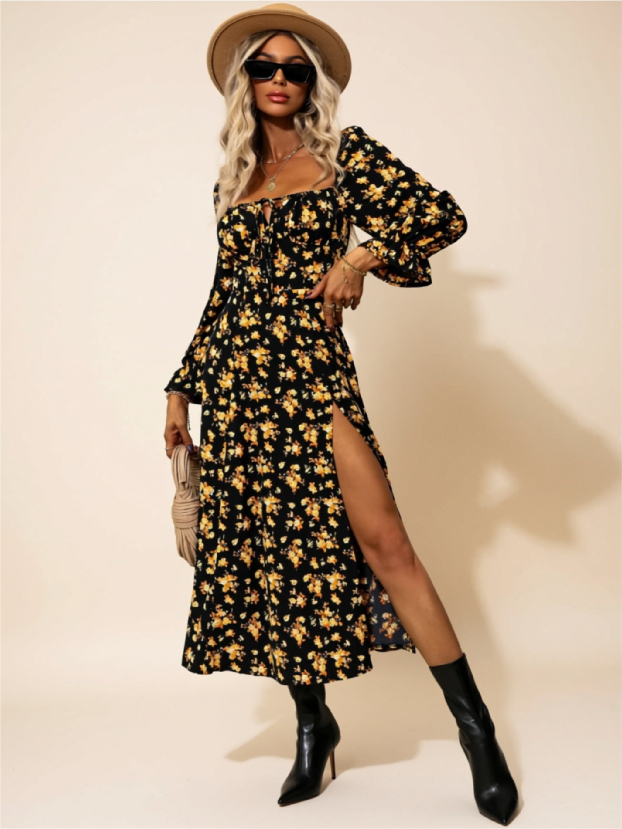 Floral Smocked Maxi Dress