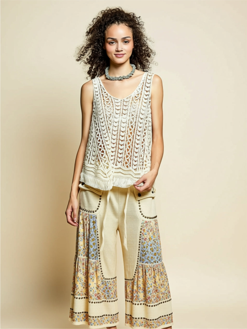 Handcrafted Crochet Lace Tank Top