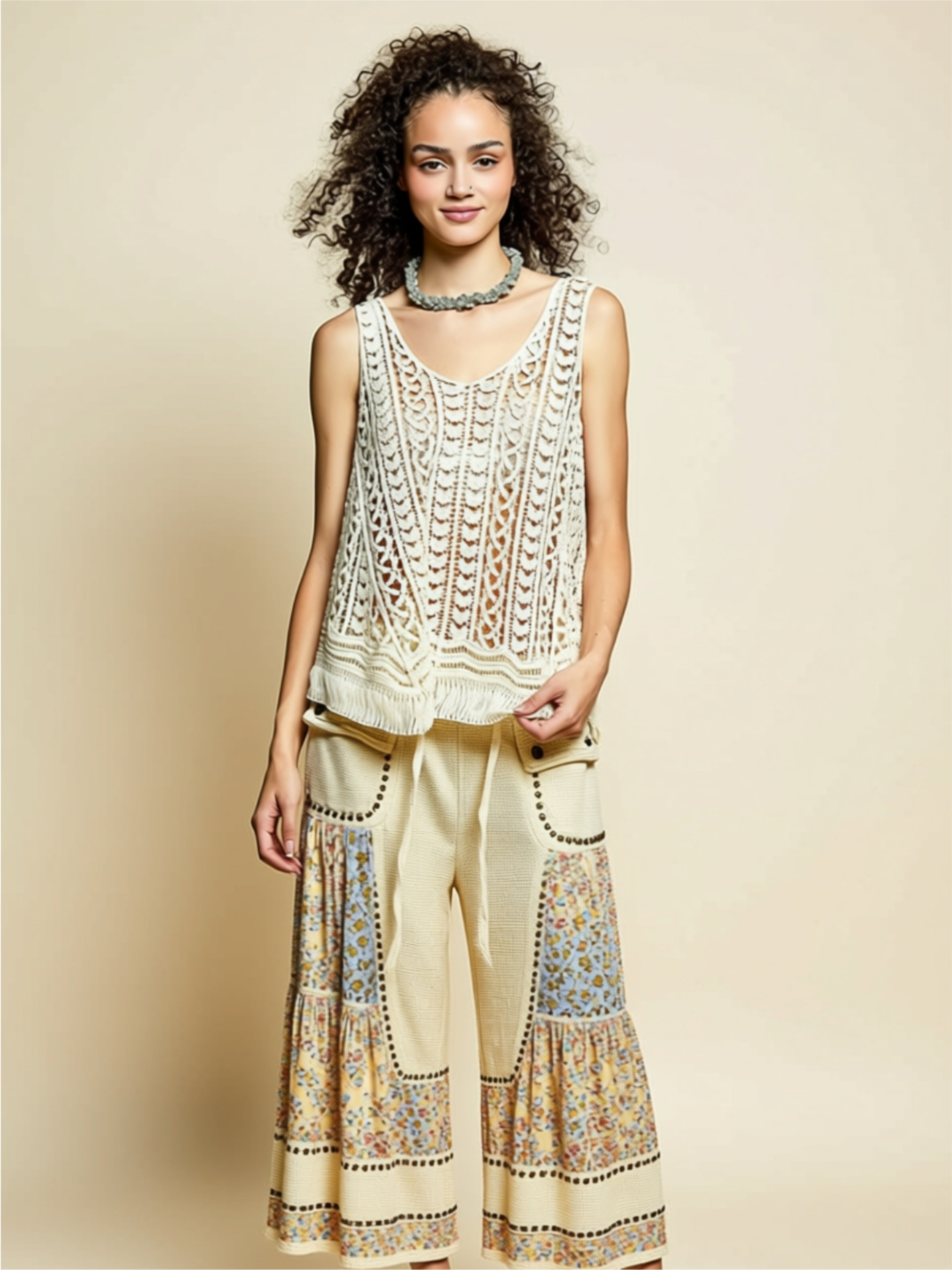 Handcrafted Crochet Lace Tank Top