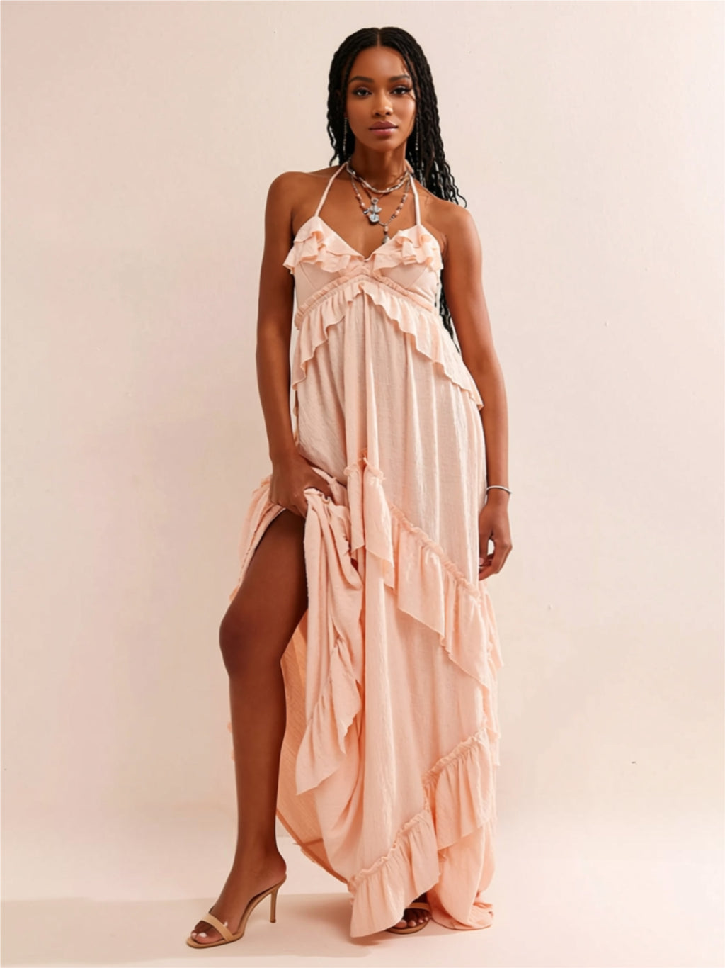 Ruffled Tiered Maxi Dress