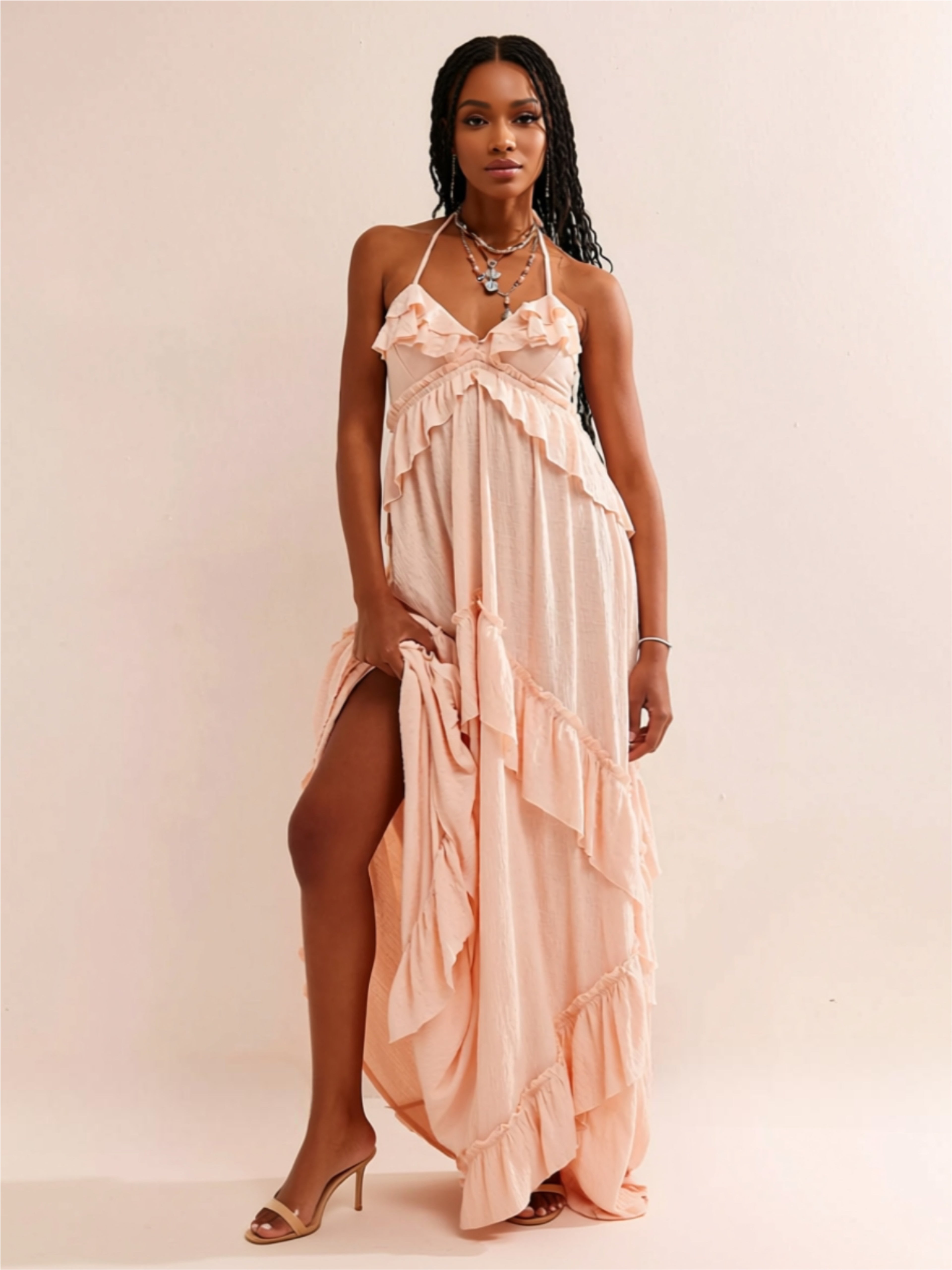 Ruffled Tiered Maxi Dress