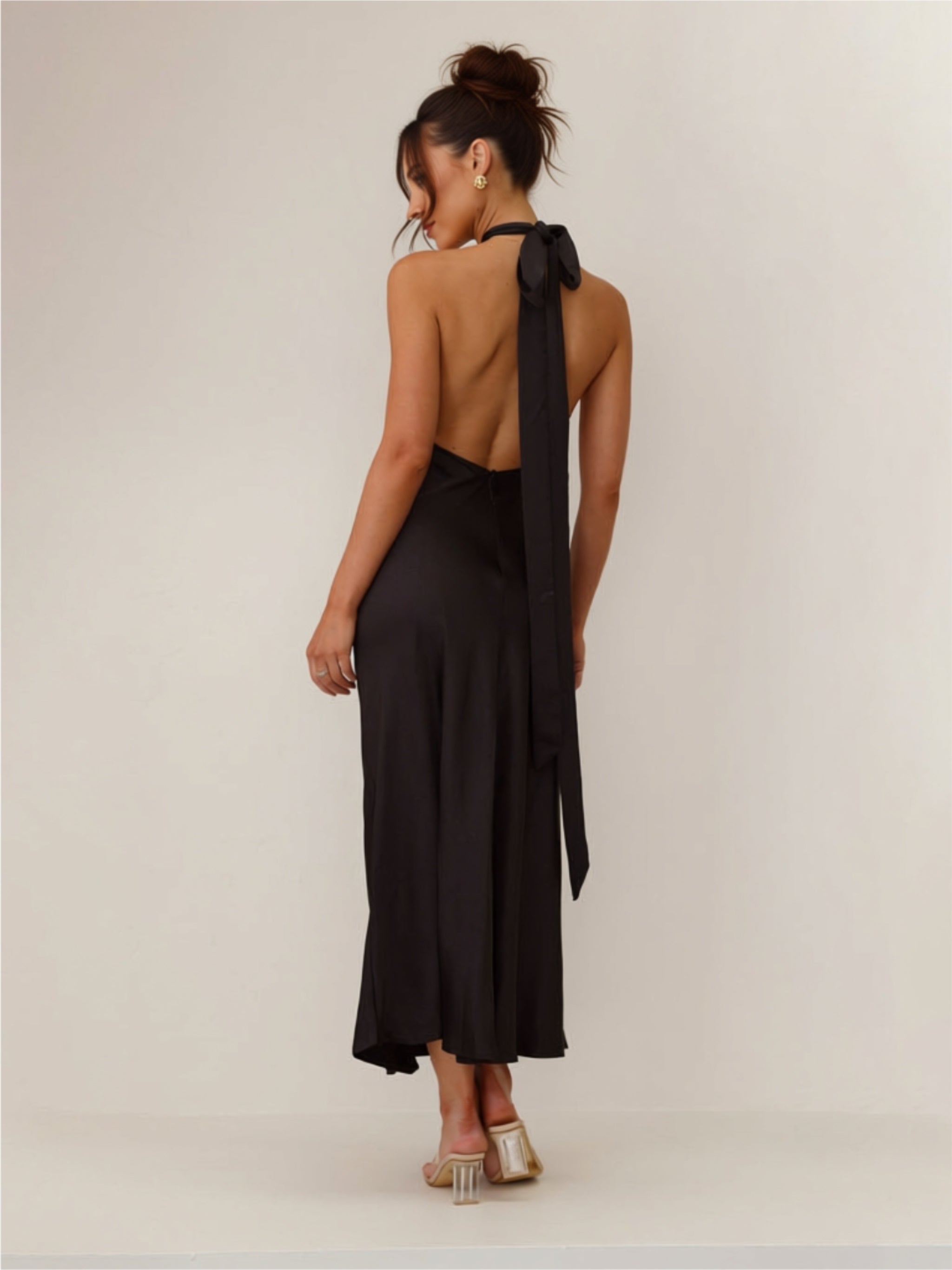 Halter Backless Maxi Dress