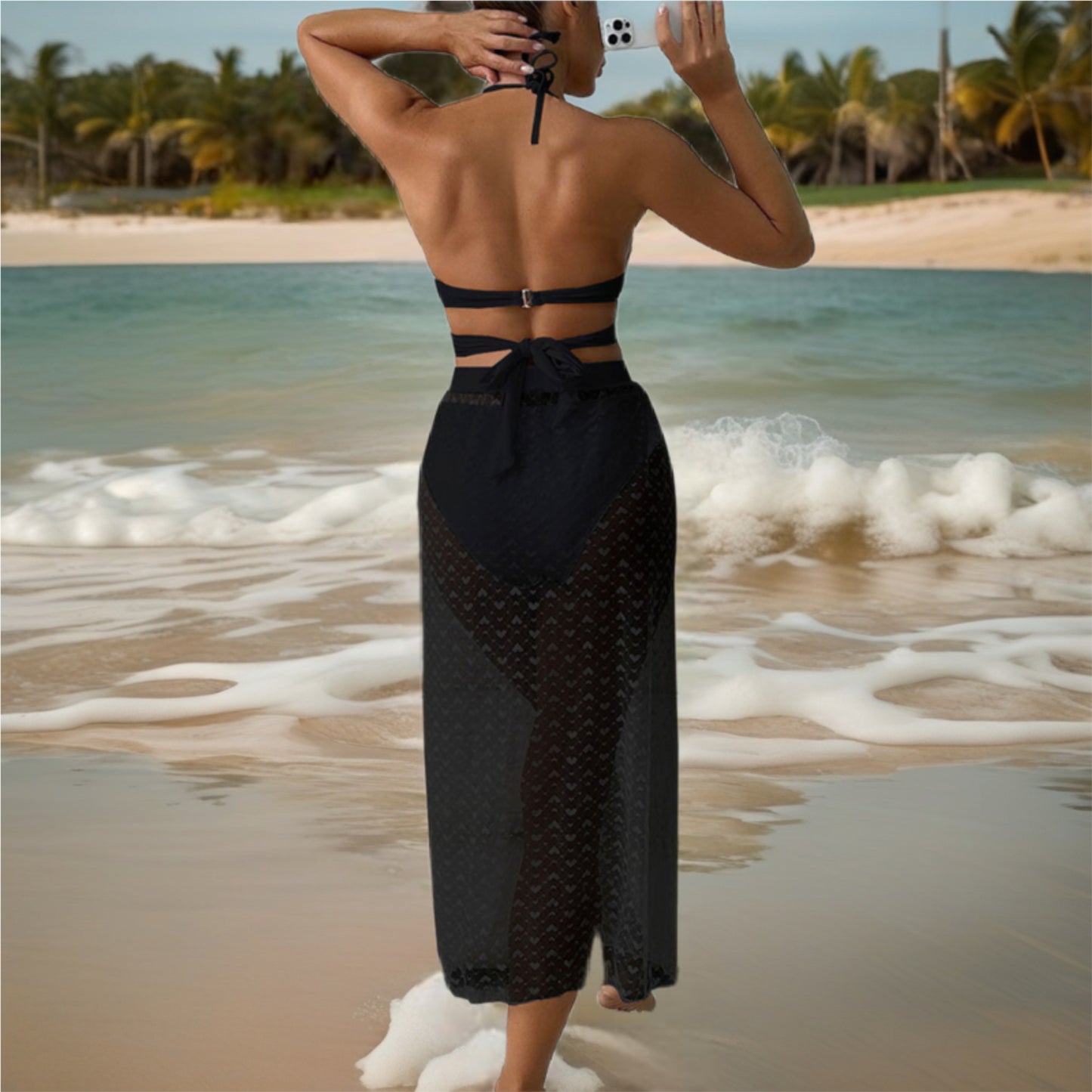Wrap Bikini & Cover Up Skirt Set