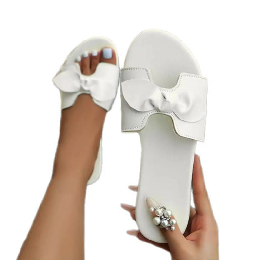 Open Toe Bow Detailed Sandals