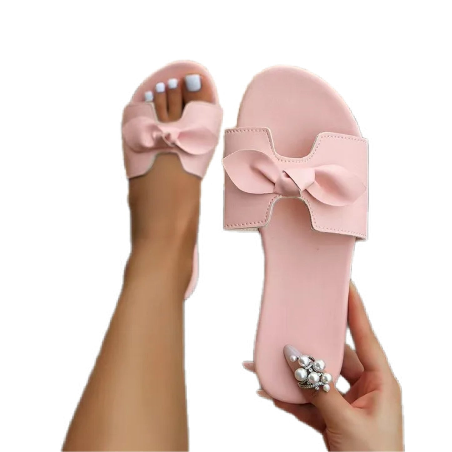 Open Toe Bow Detailed Sandals