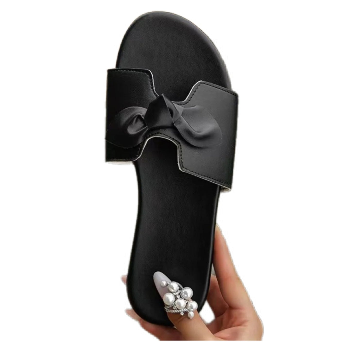 Open Toe Bow Detailed Sandals