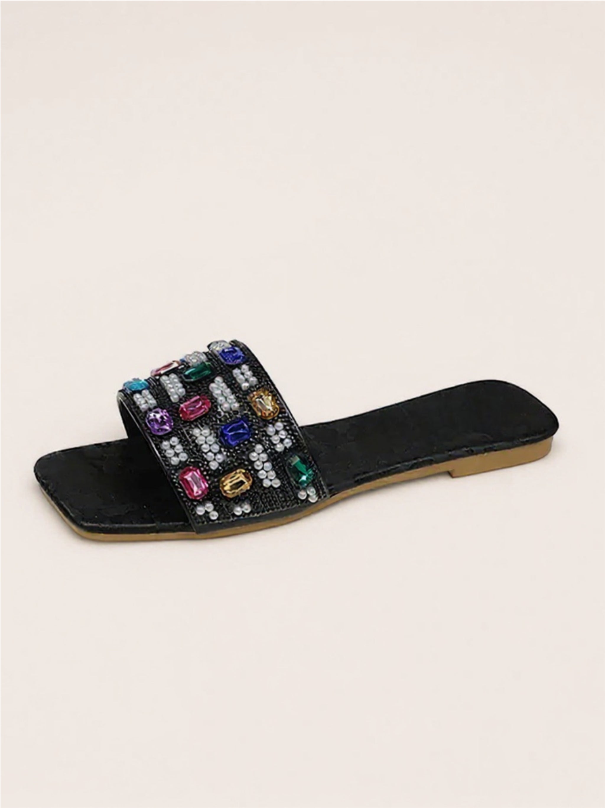 Rhinestone Open Toe Sandals