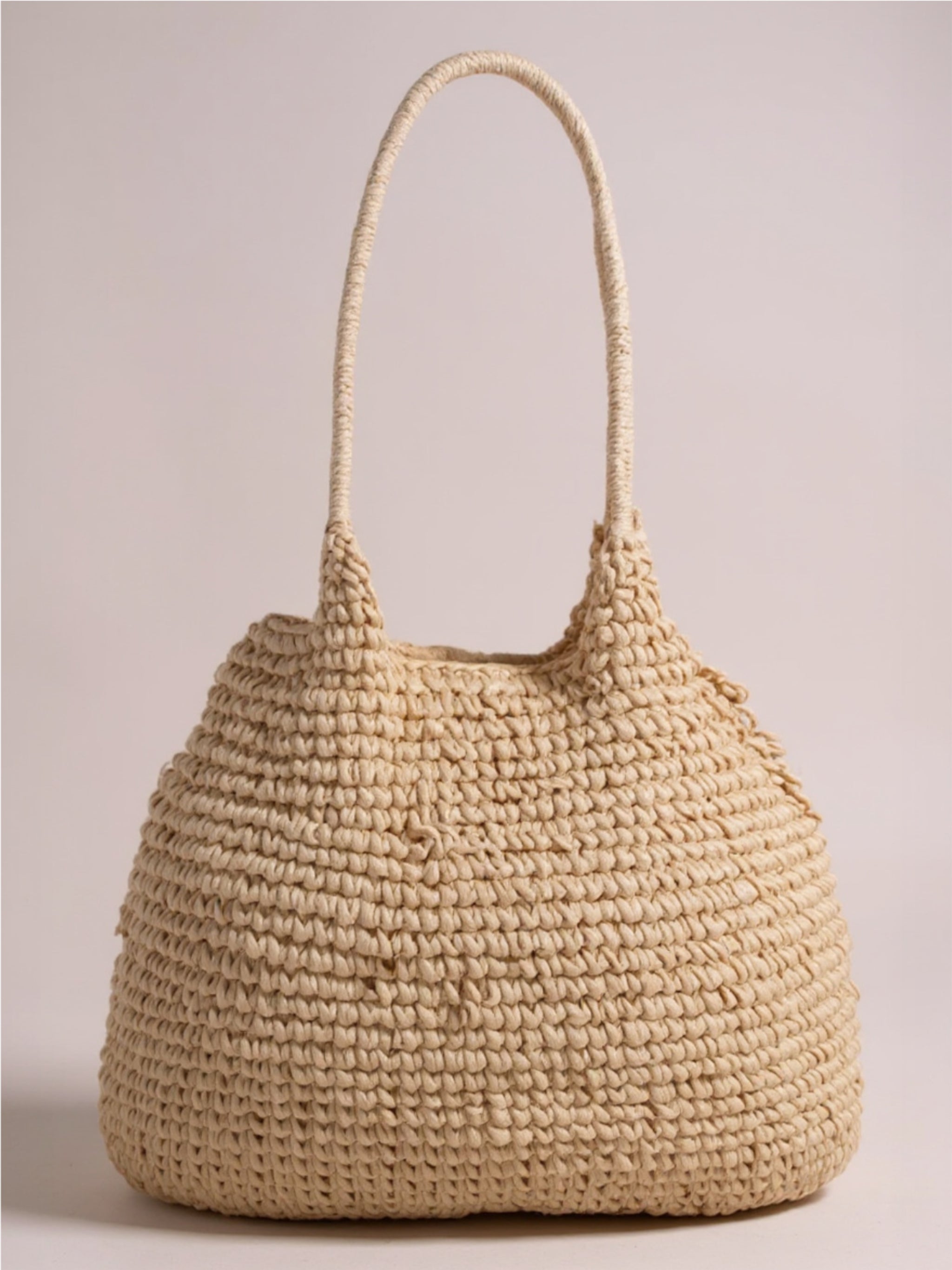 Fame Braided Long Handle Tote Bag