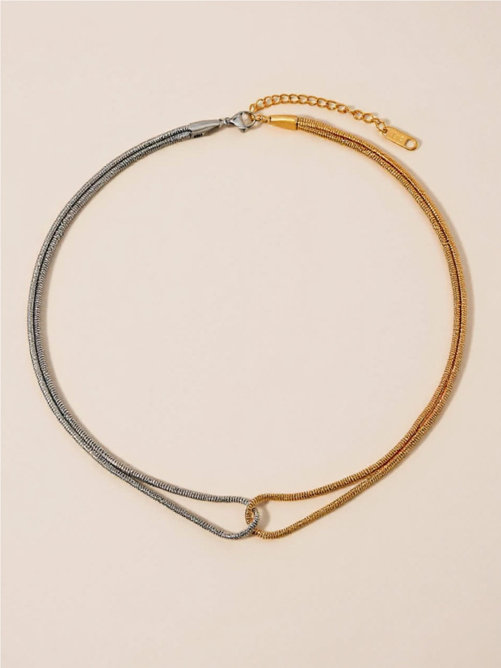 18K Gold Stainless Steel Two-Tone Necklace