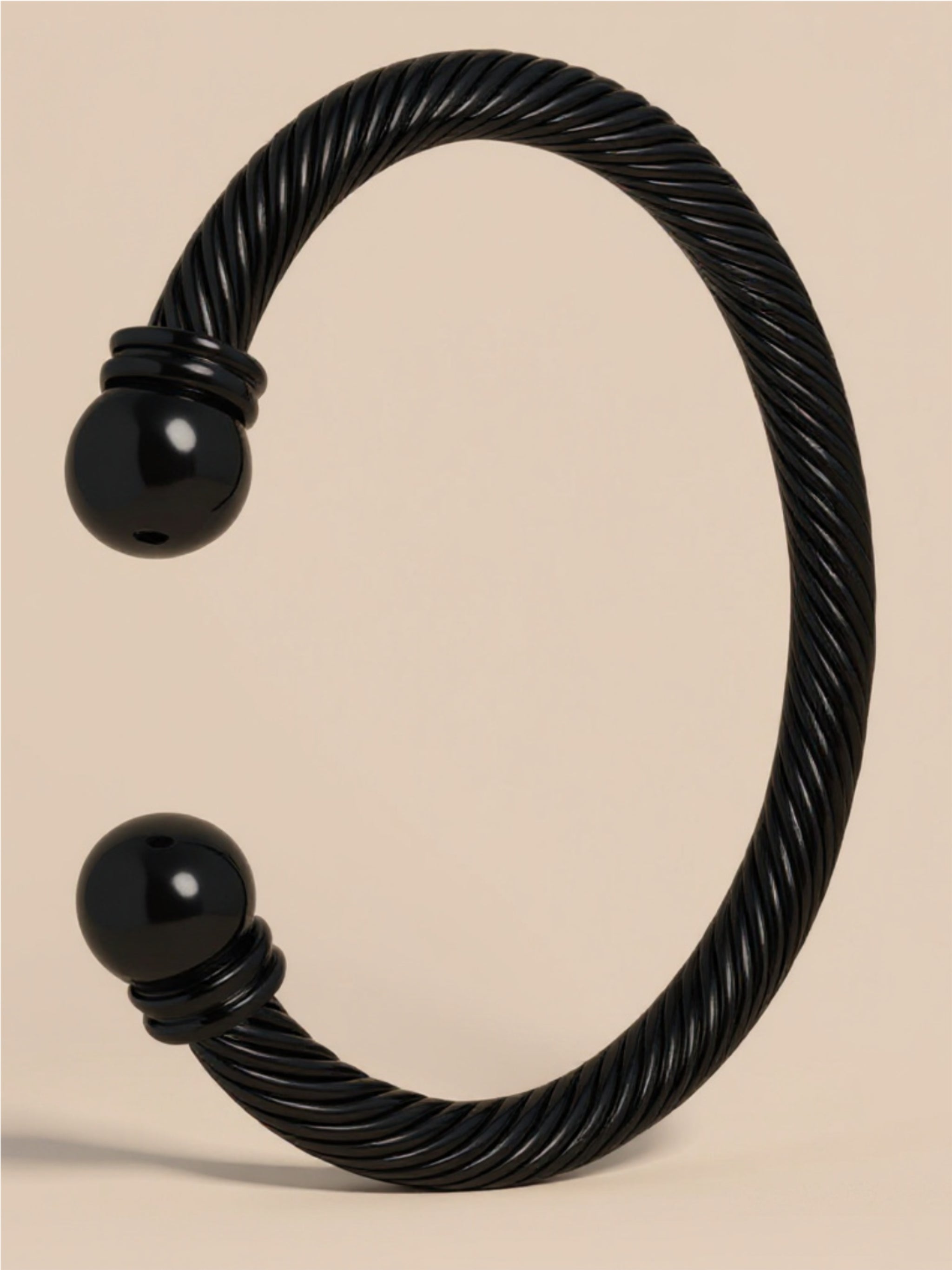 Stainless Steel Twisted Cable Cuff Bracelet