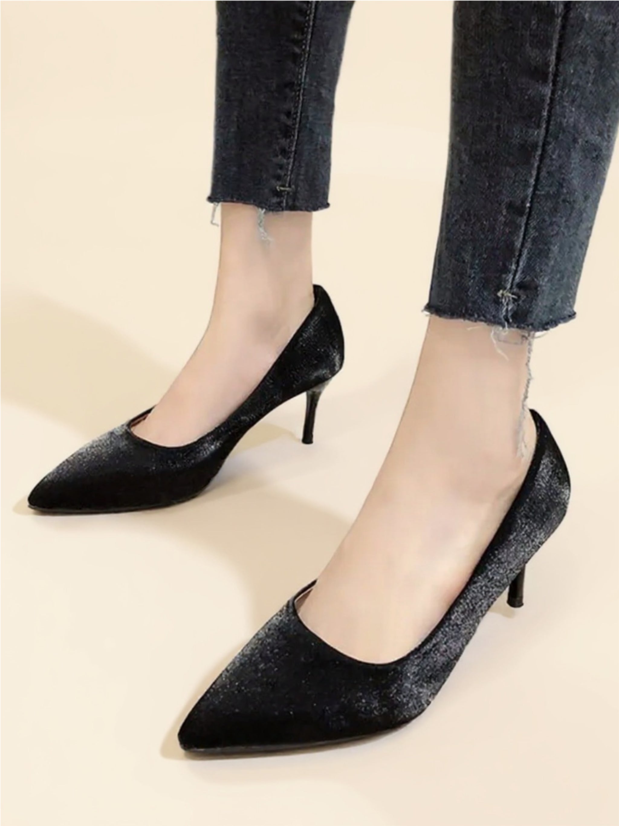 Point Toe Stiletto Pumps