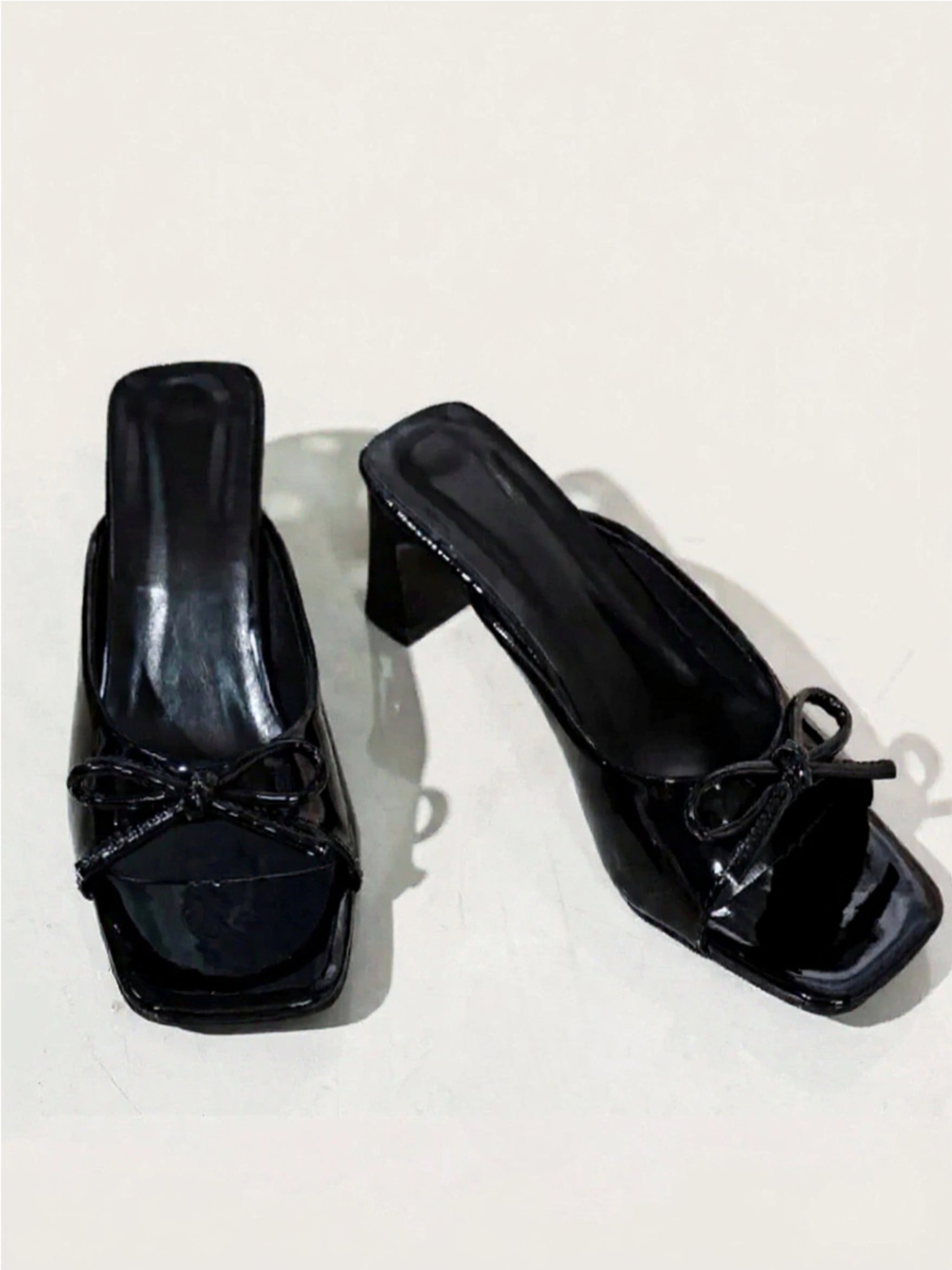 Bow Block Heel Sandals