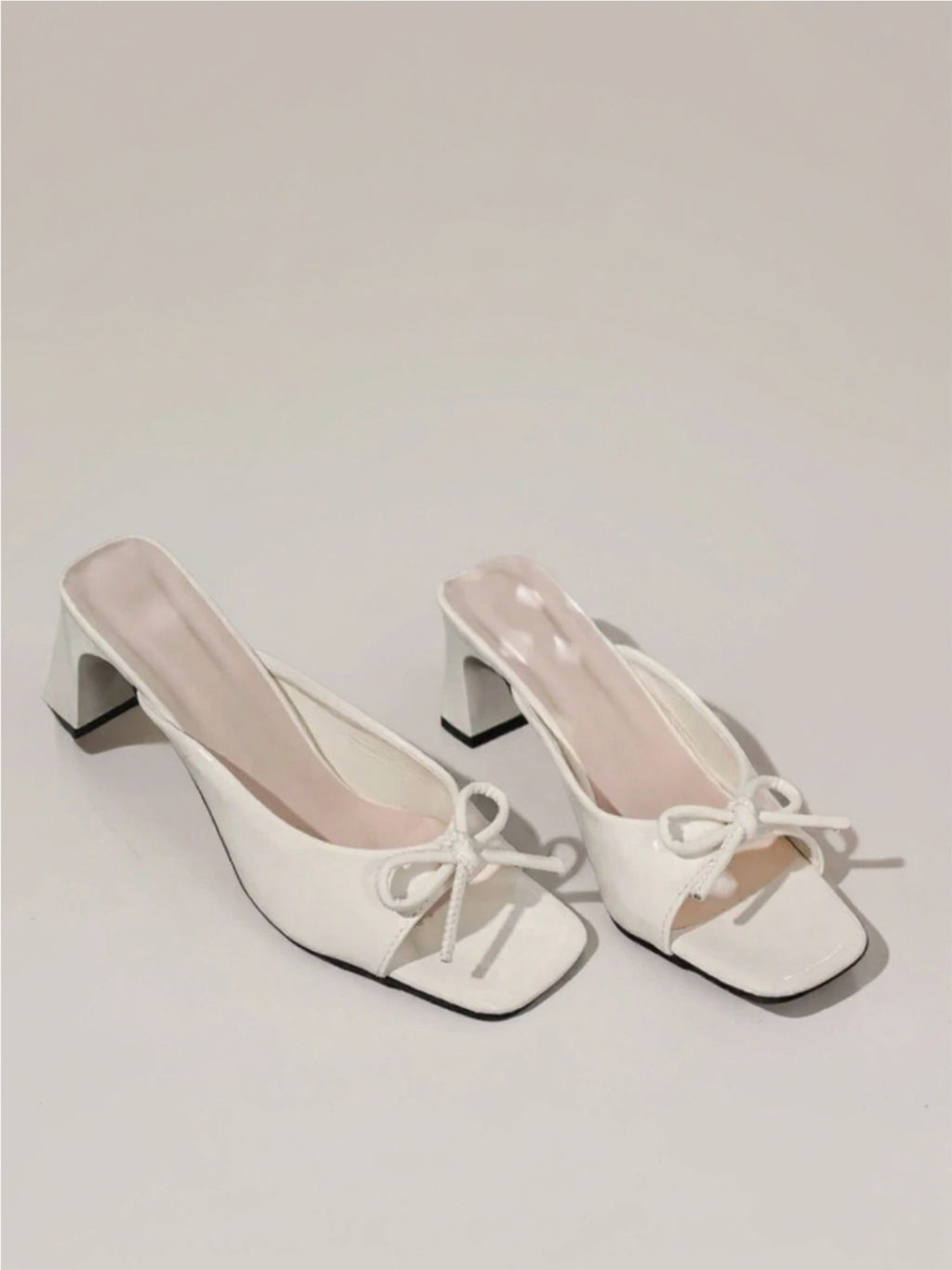 Bow Block Heel Sandals