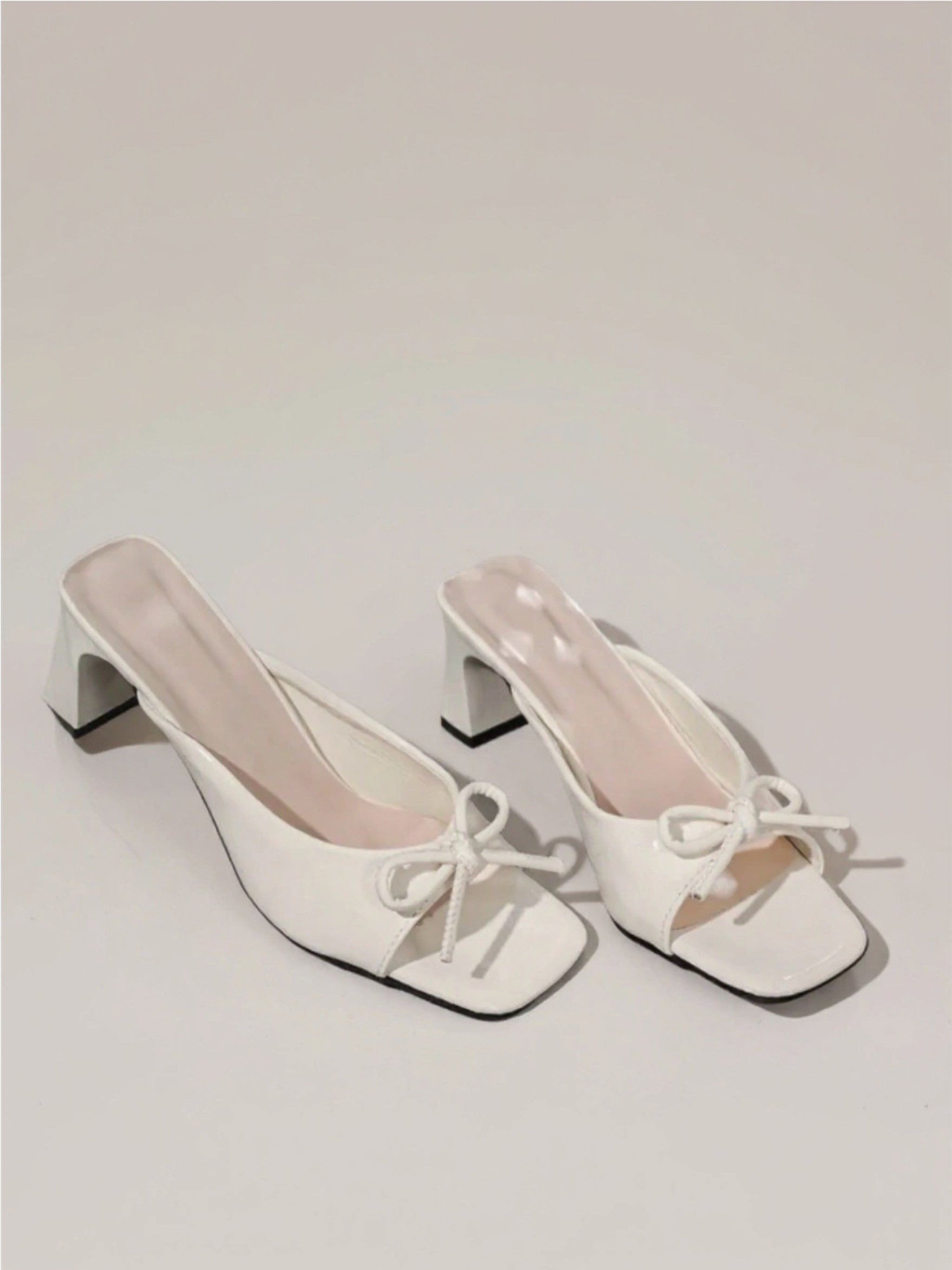 Bow Block Heel Sandals