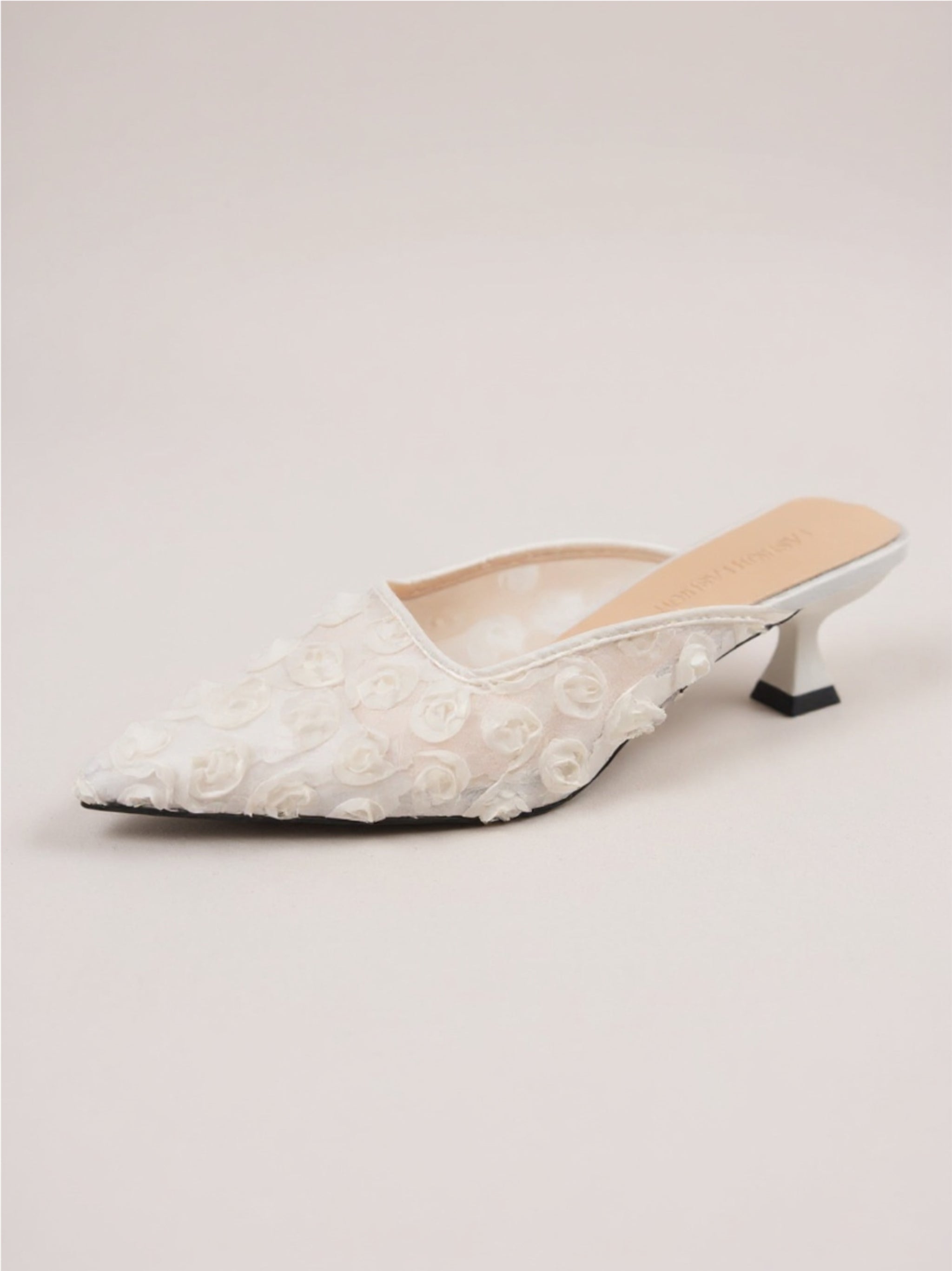 Flower Point Toe Heels