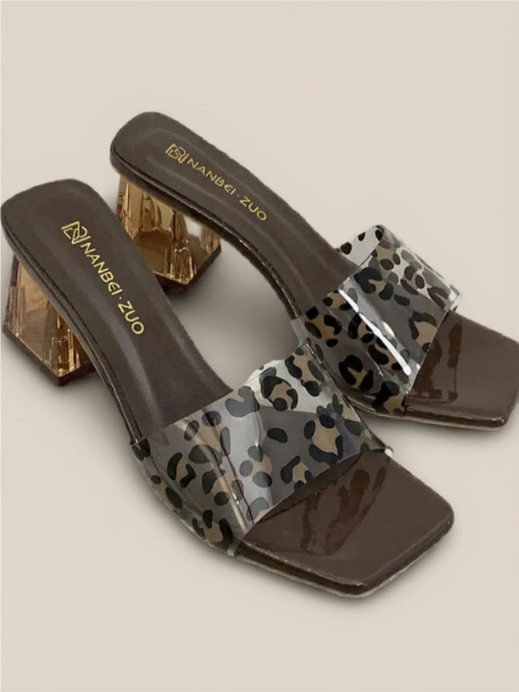 Open Toe Block Heels Sandals
