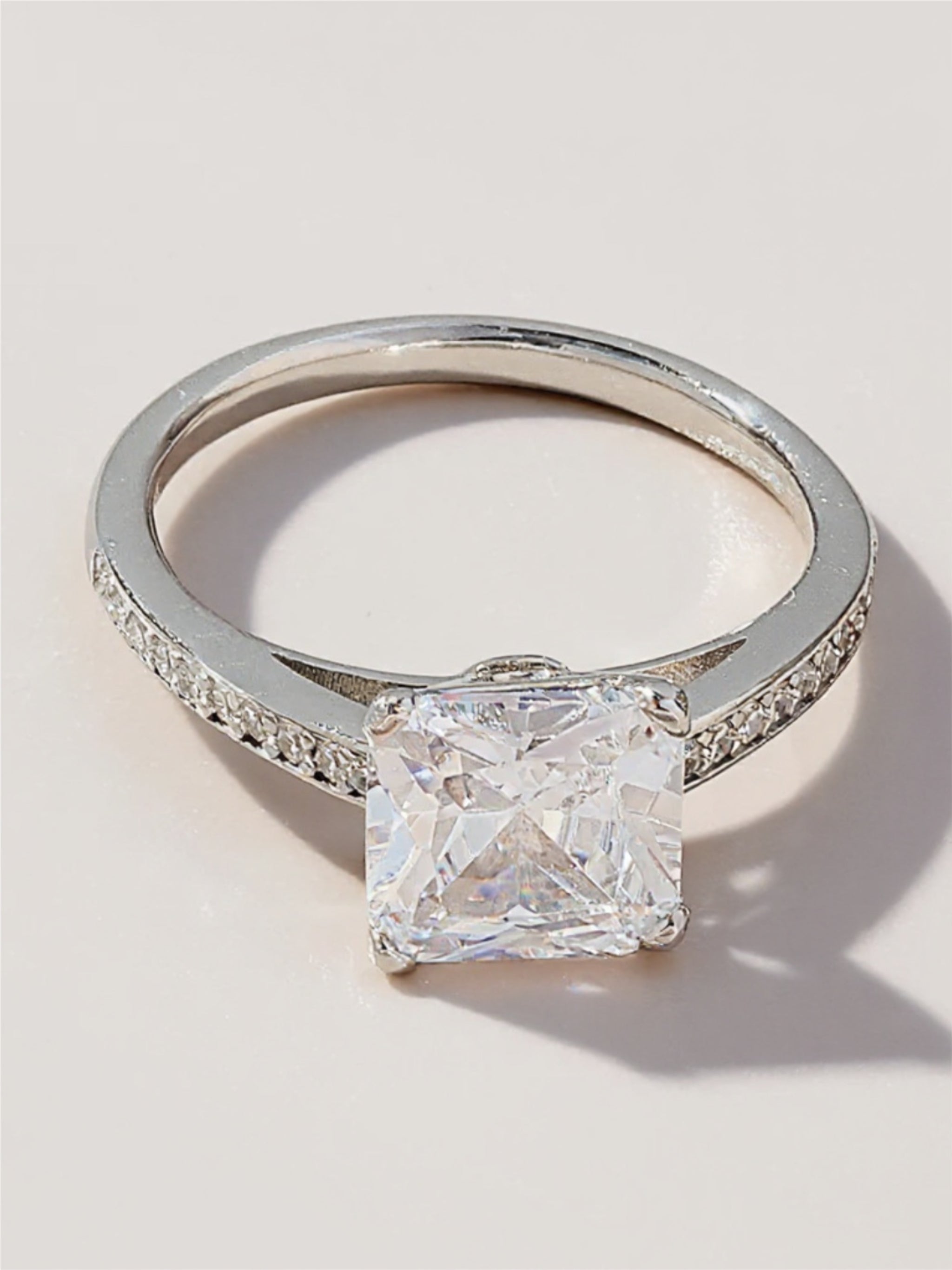 925 Sterling Silver CZ Ring