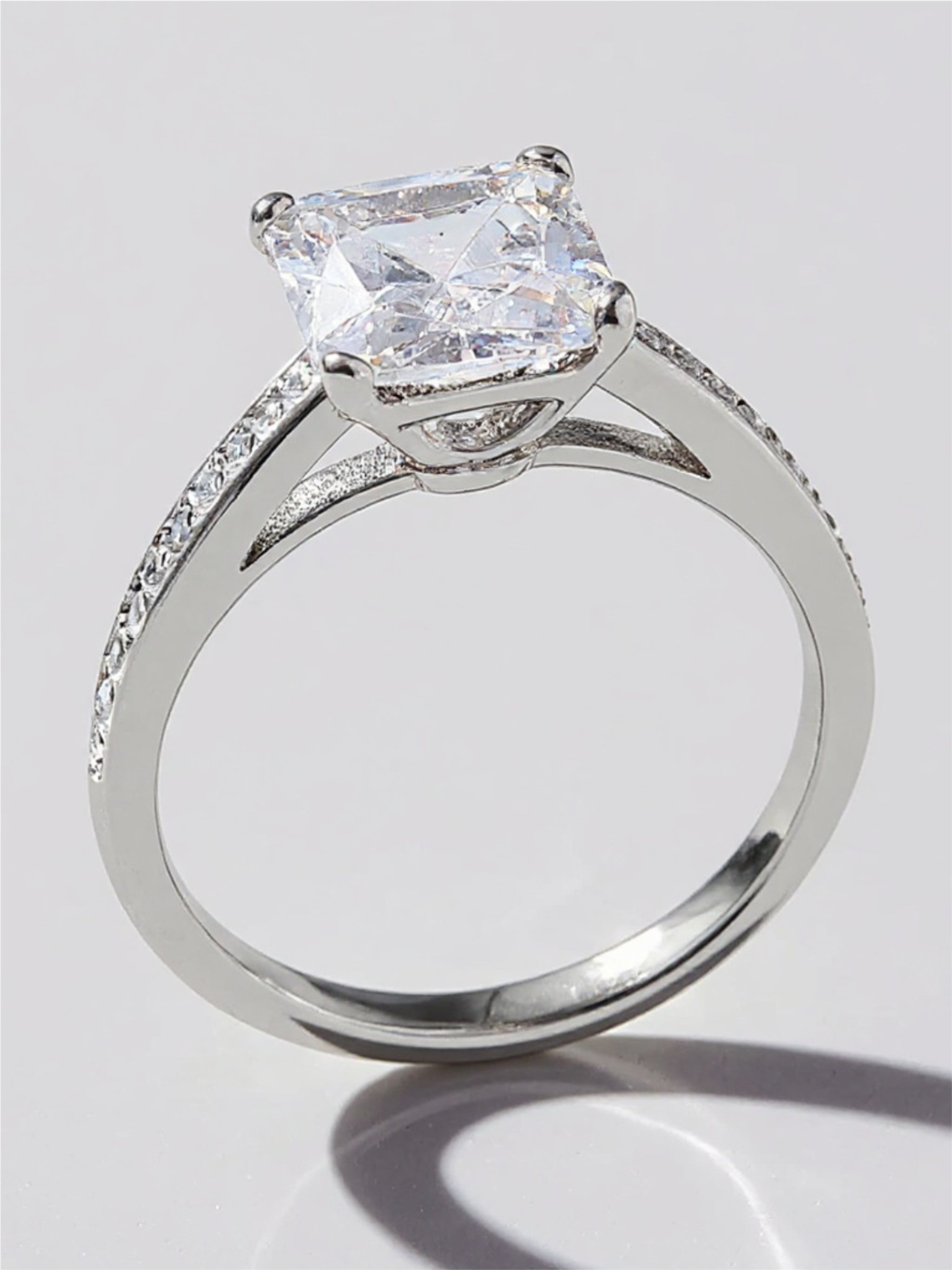 925 Sterling Silver CZ Ring