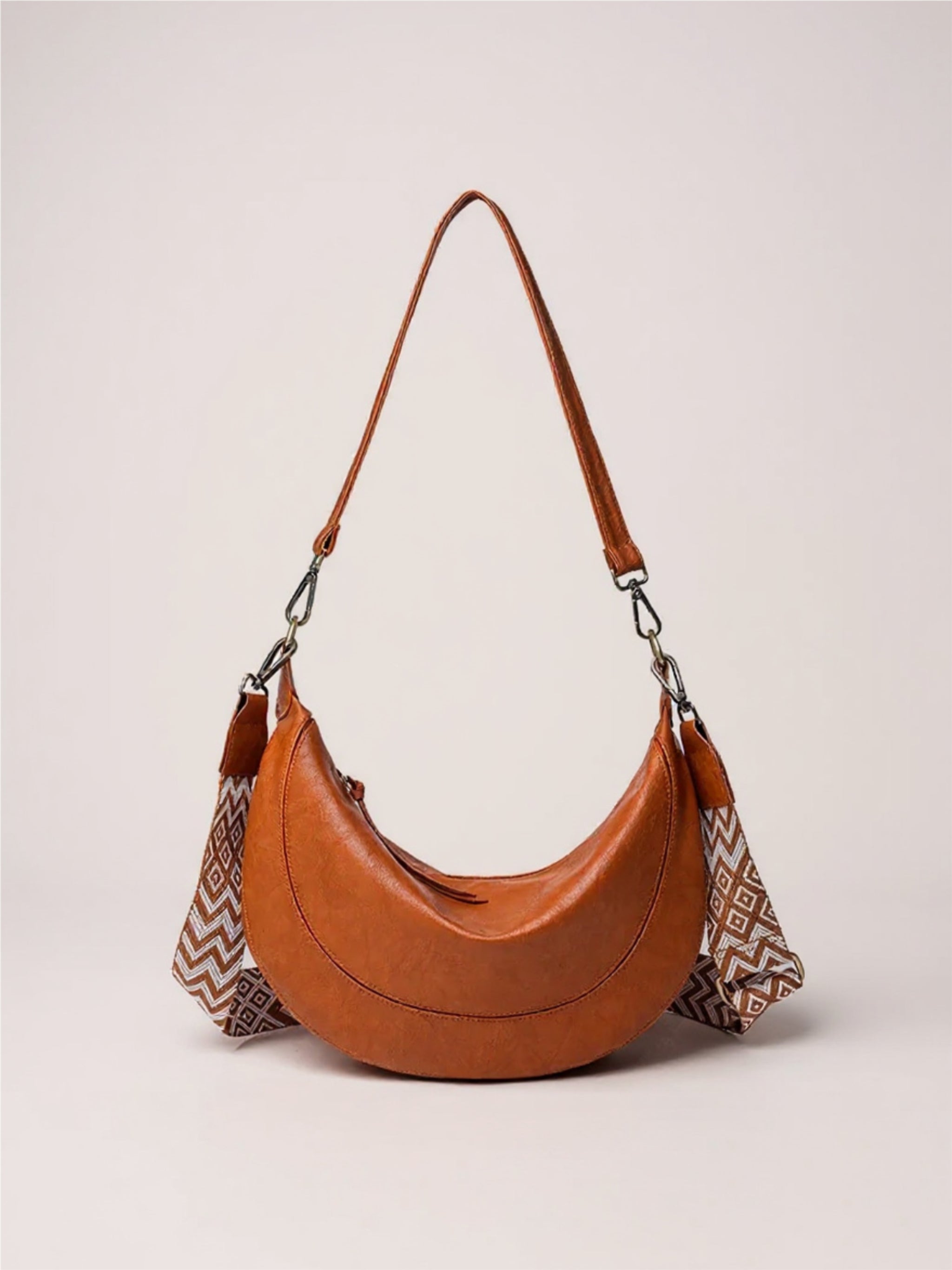 Vegan Leather Removable Strap Crossbody Bag