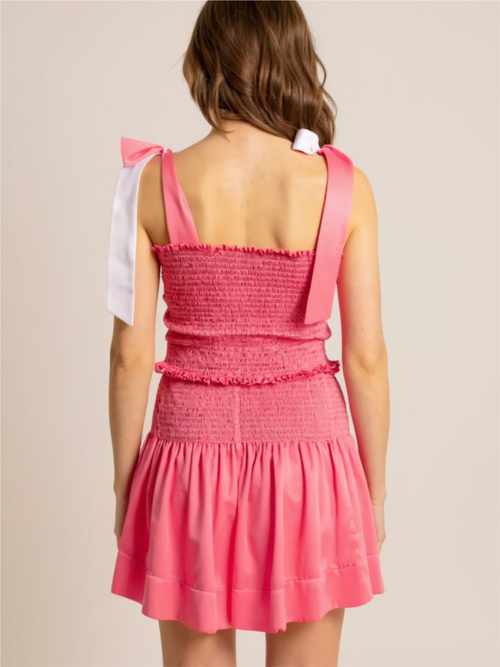 Smocked Tie Shoulder Cami & Shorts Set