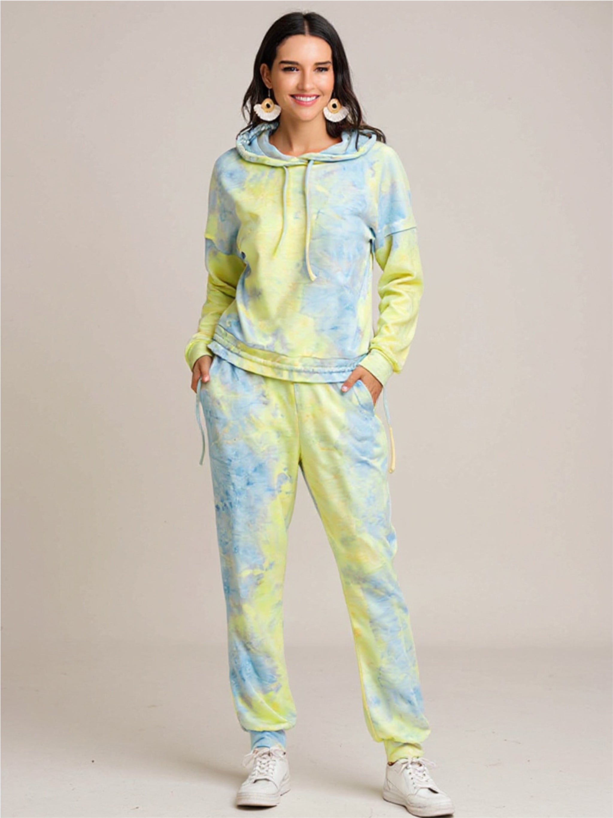 Tie-Dye Hoodie & Pants Set