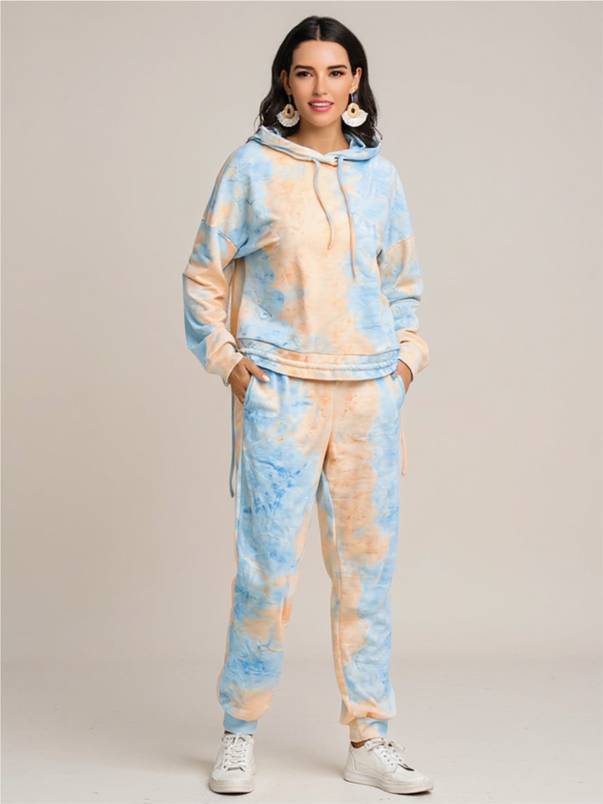 Tie-Dye Hoodie & Pants Set