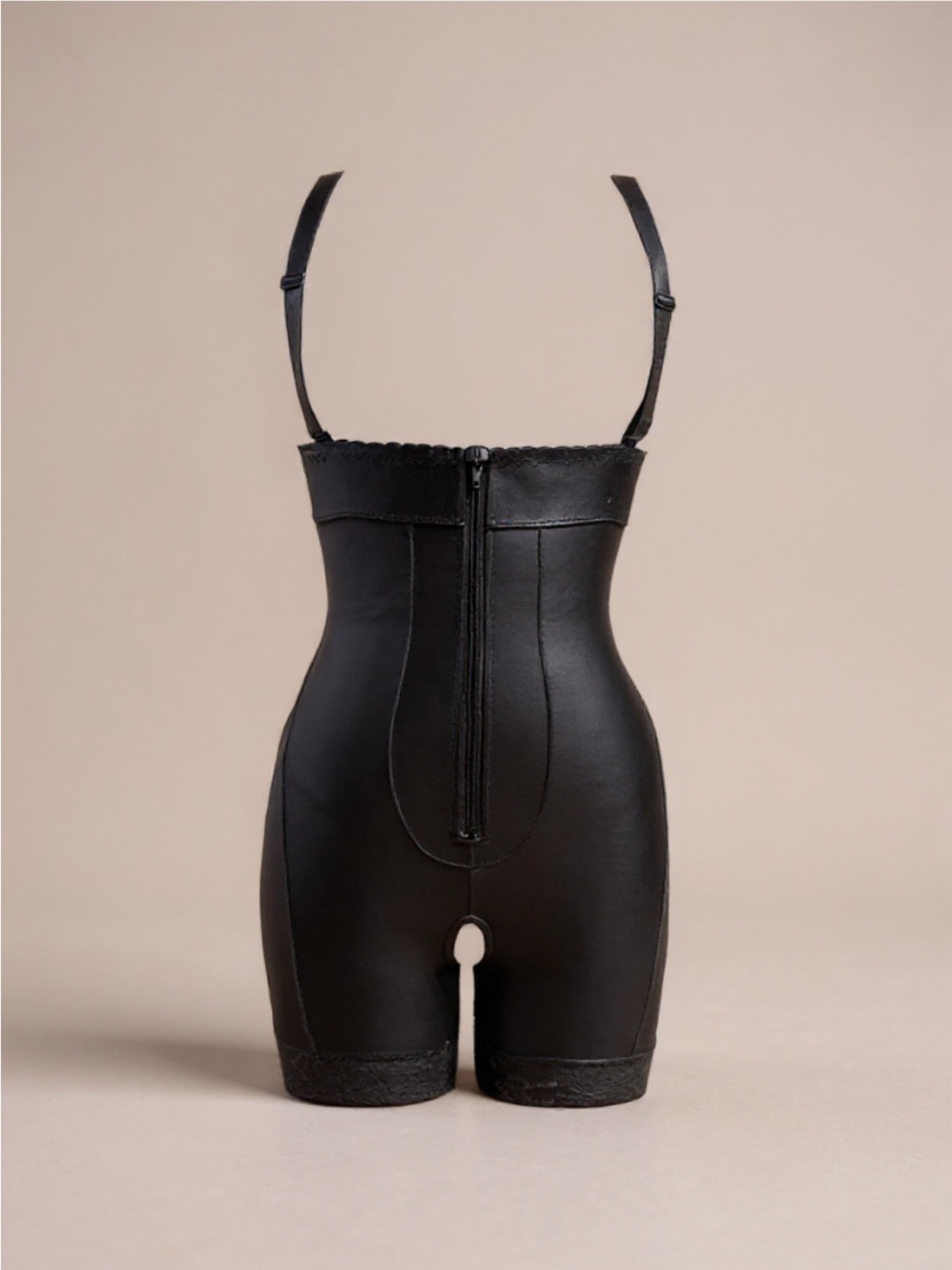 Zip Up Under-Bust Shaping Bodysuit Shapewear