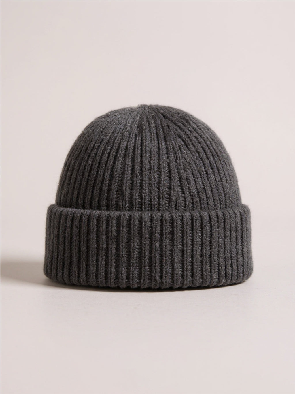 Rib-Knit Cuff Beanie